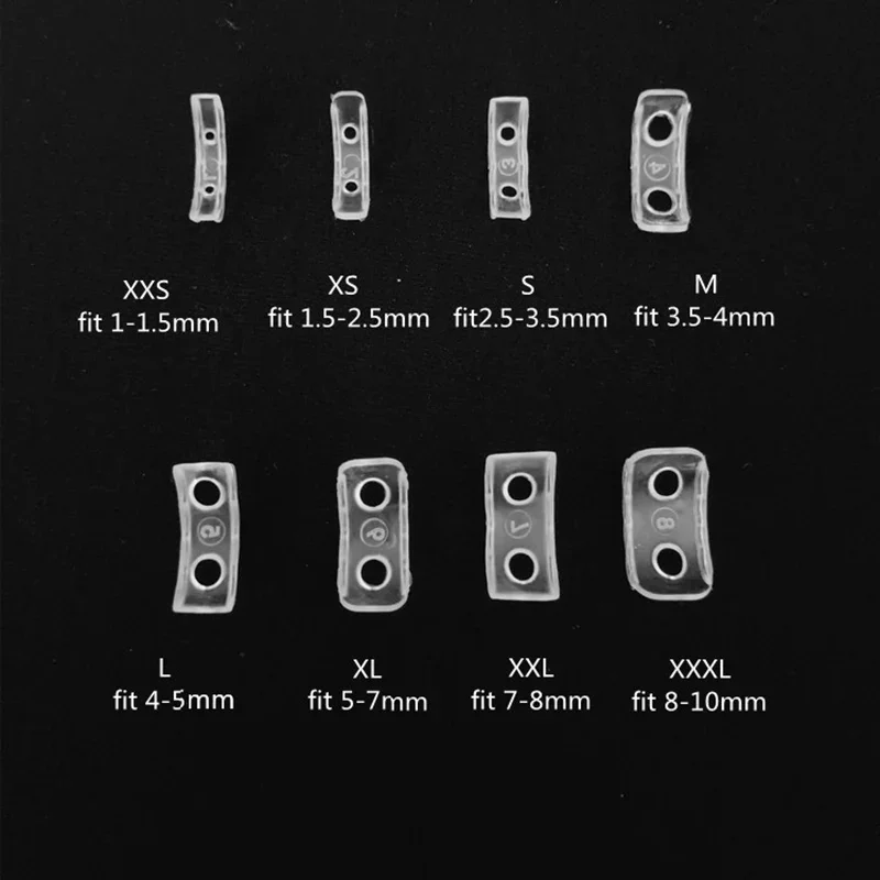 8 Sizes Silicone Invisible Ring Size Adjustment Resizer Loose Rings Reducer Ring Sizer Fit Any Rings Sewing Jewelry Tools Set