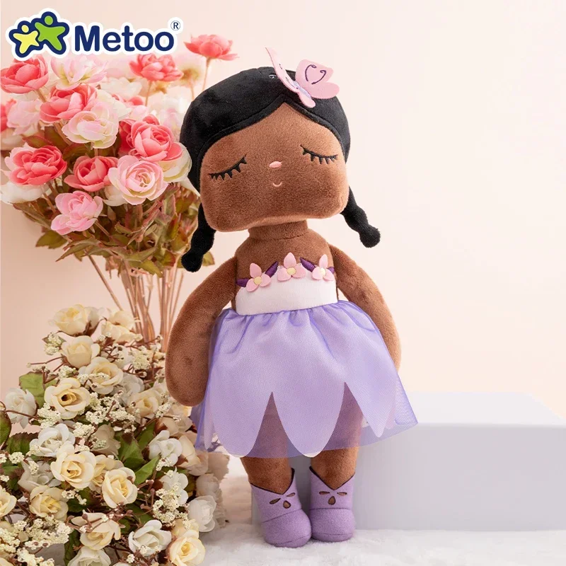Kids Toys Original Metoo 33cm Angela Doll Kawaii Plush Toy Rose Fairy Soft Plush Doll Gift For Boys And Girls