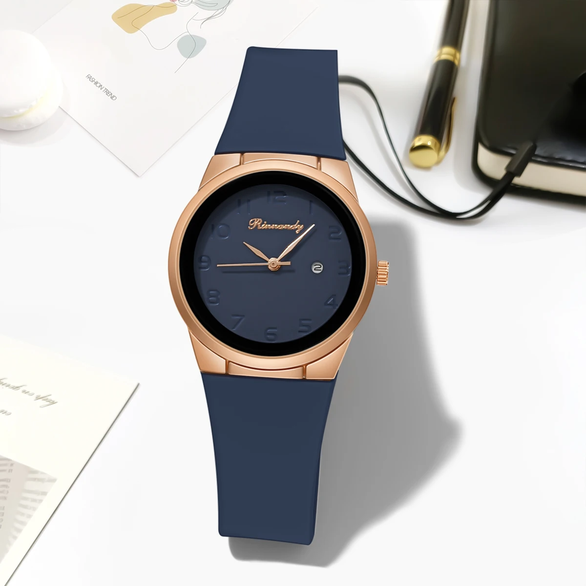 Women's Watches Brand Luxury Ladies Watch Calendar Silicone Strap Quartz Wristwatches Womens Clock Gift relojes de mujer