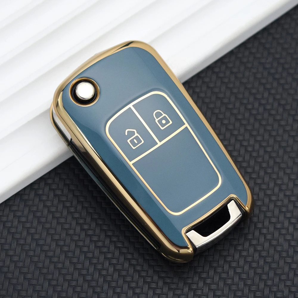 For Opel/Vauxhall Astra J Corsa D E Zafira Mokka Holden For Chevrolet Cruze Malibu TPU Car Smart Key Shell Cover Fob Holder