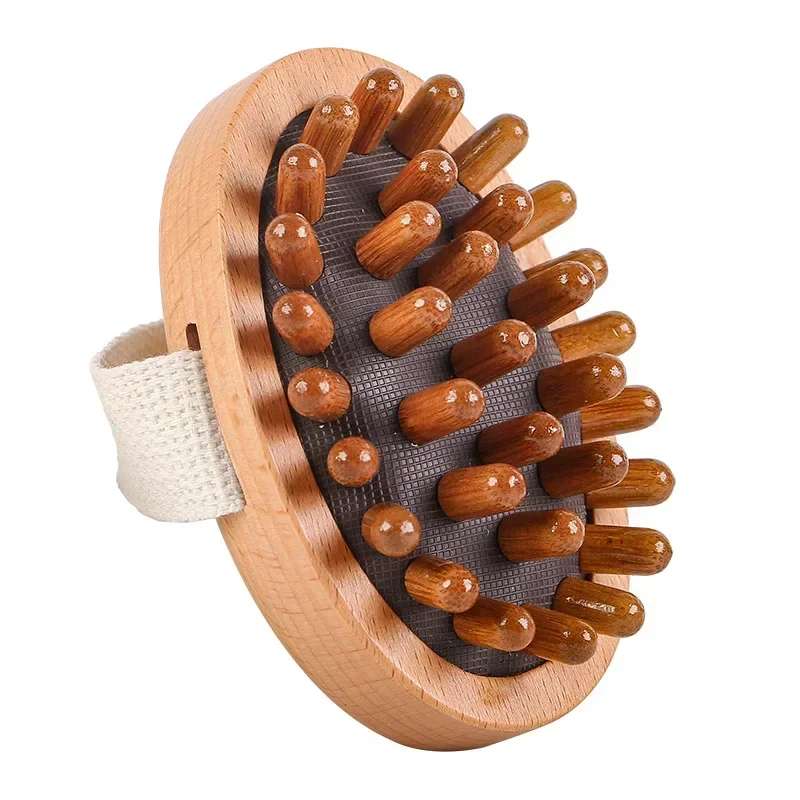 Massage Hair Comb Scalp Massage Brush Dead Skin Remover Body Anti Cellulite Brush Soothing Wooden Essential Oil Spa Air Cushion