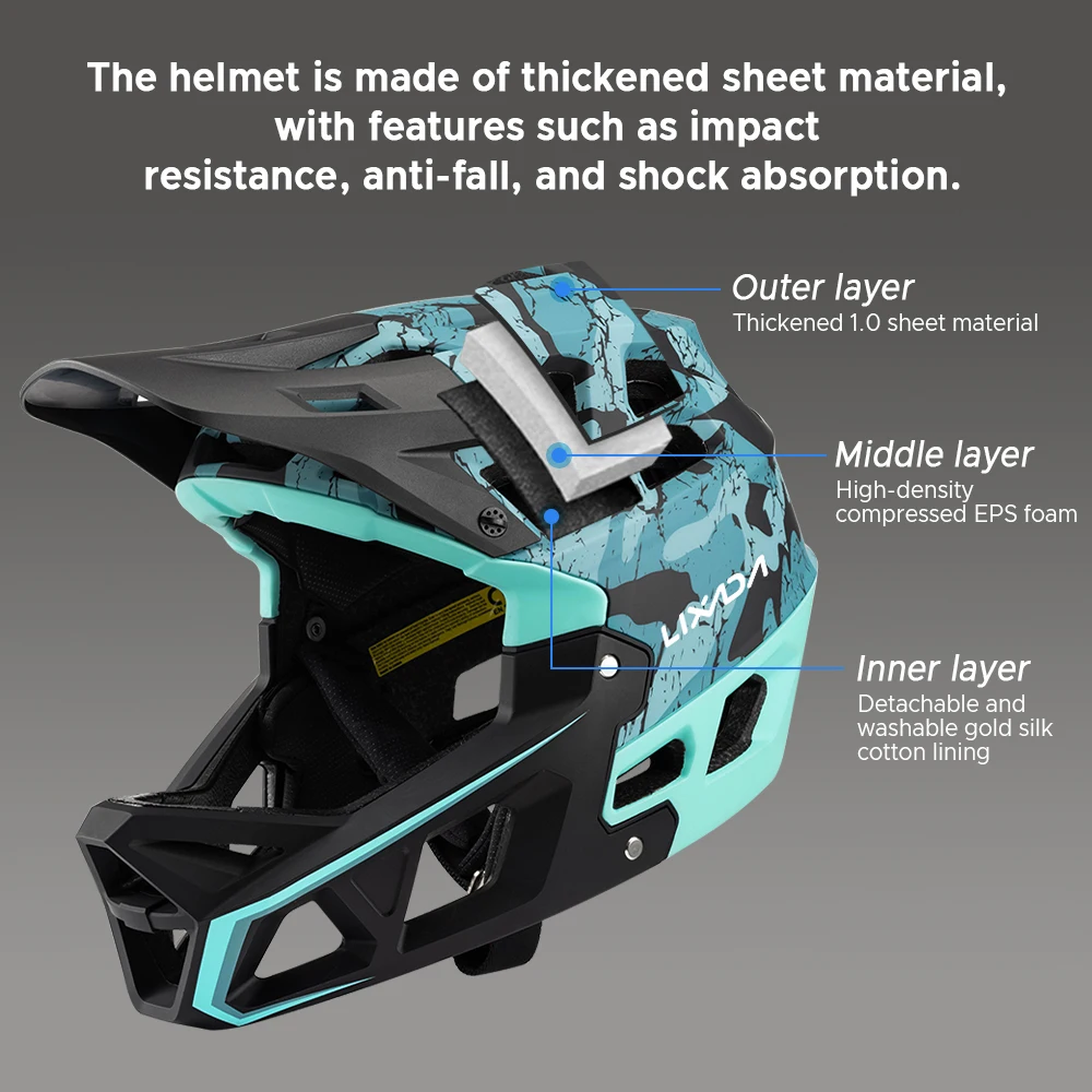 Full Face Mountain Bike Helmet Adult Racing Downhill MTB Helmet Bicycle helmet mtb for Mountain Bike Accessories