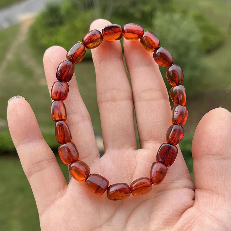 Genuine Amber Bracelets for Unisex Gift 100% Natural Beads Baltic Energy Gemstone Healing Jewelry Suppliers Factory Wholesale