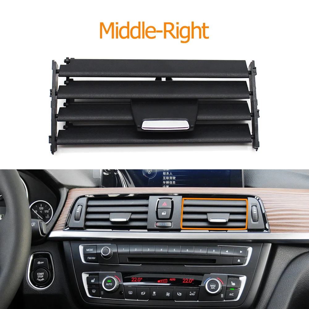 Dashboard Middle Air Conditioner AC Vent Grill Outlet Repair Kit For 1 2 3 4 Series F20 F22 F30 F34 F32 F33 F36 F80