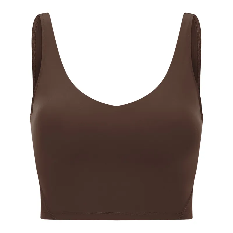 U Back Yoga Align Tank Tops Gym Clothes Women Casual Running Nude Tight Sports Bra Fiess Beautiful Underwear Vest Shirt