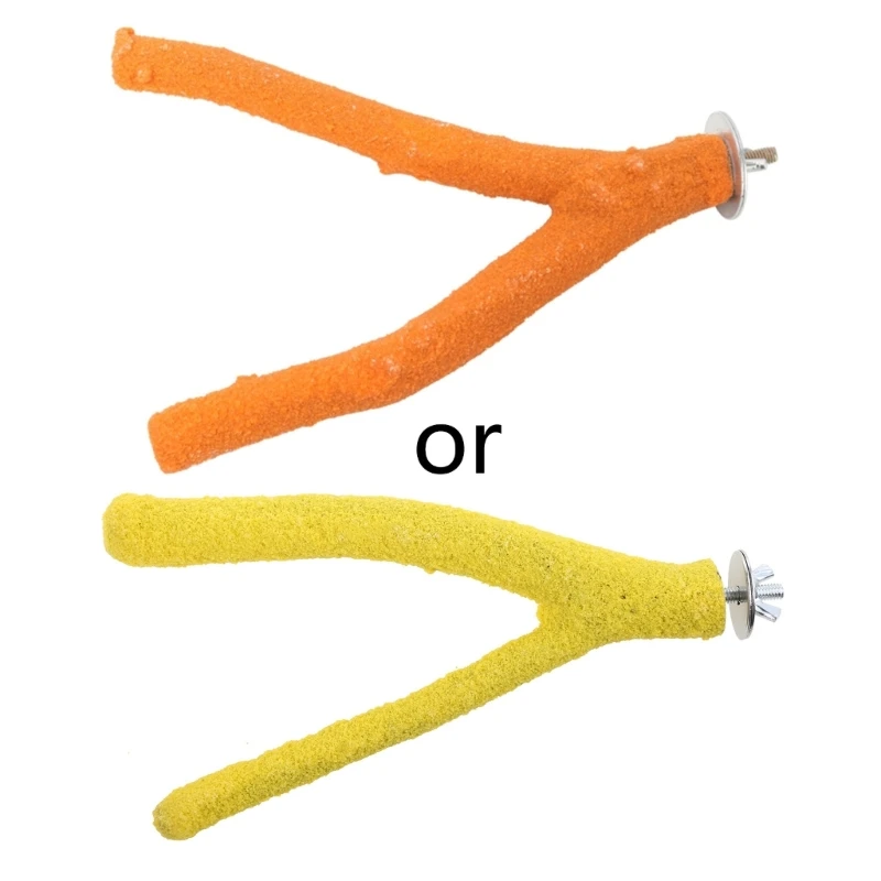 Bird Parrot Perch Stand Toy Bright Colorful Paw Grinding Stick for Nails and Beak Parakeets Cage Accessories 7.9in 013dd 5 e2a42