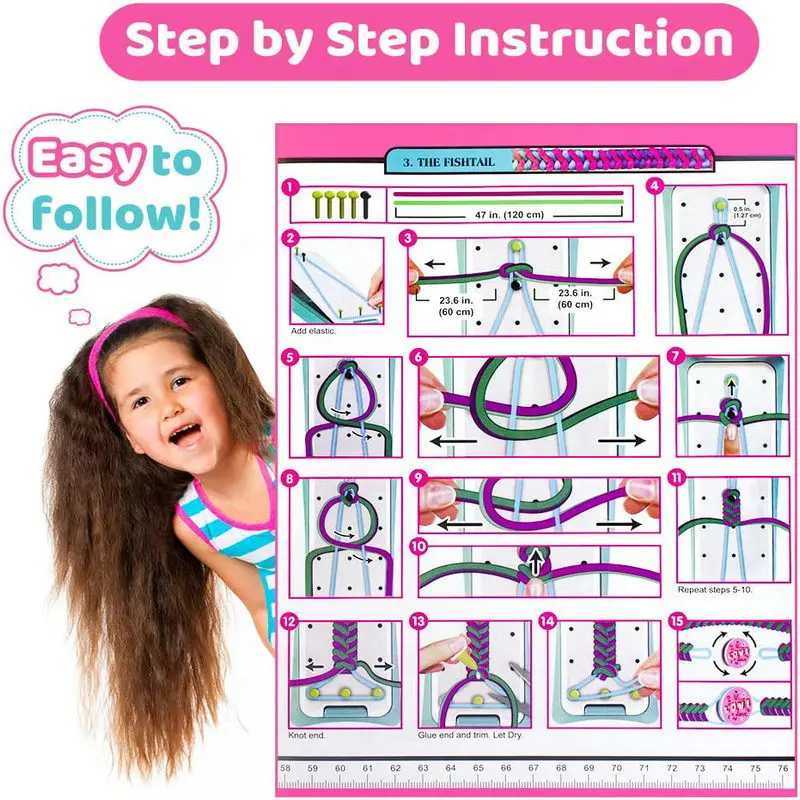 Friendship Bracelet Making Kit for Girls DIY Craft Kits Toys Birthday Christmas Gifts for Party Supply and Travel Activities
