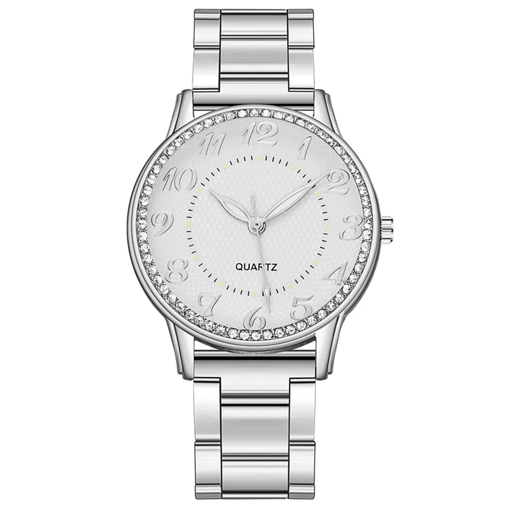 Luxury Gold Luminous Watches Women Digital Quartz Watch Stainless Steel Dial Casual Bracele Watch Montre Femme Ladies Gifts