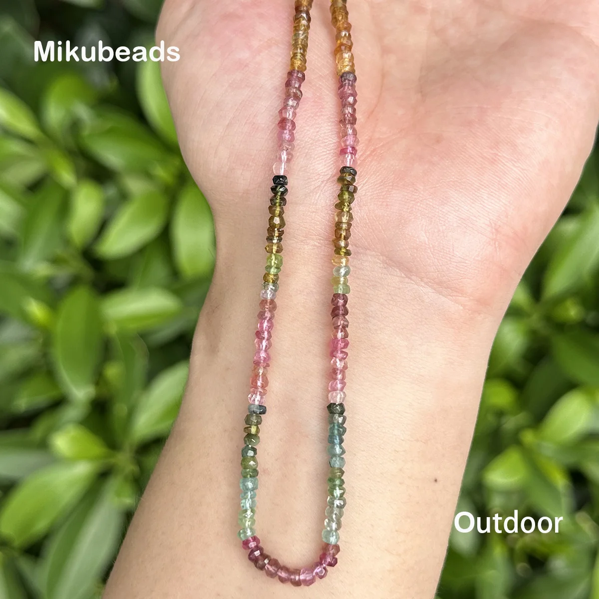 Special Price Natural 3.3mm 4A Tourmaline Faceted Rondelle Loose Beads For Jewelry Making DIY Bracelets Necklace