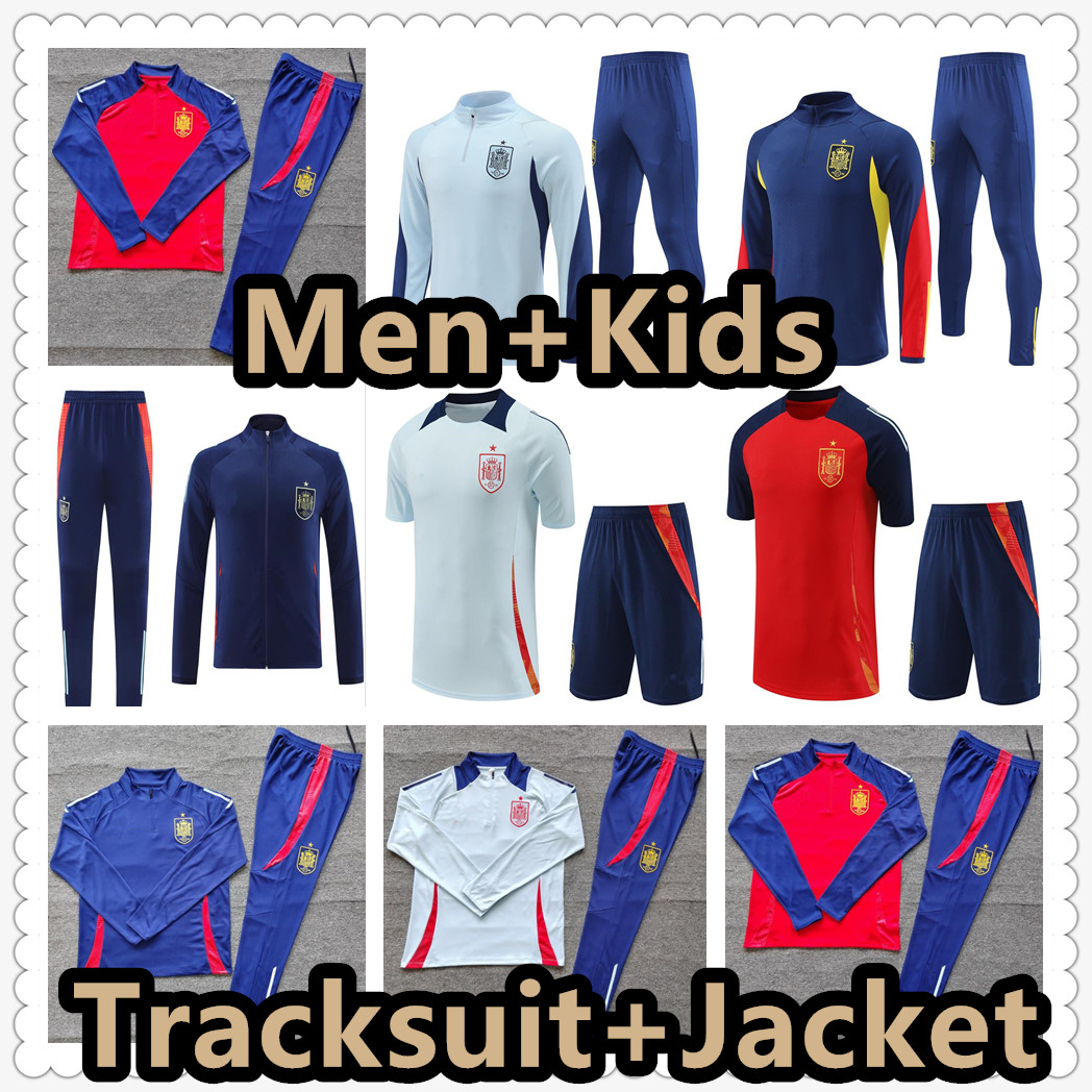 23 24 25 Spain tracksuit SERGIO AZPILICUETA soccer Jerseys football jersey national team unifroms FERRAN CANALES ANSU FATI KOKE ASENSIO PEDRI MORATA Men kids 999