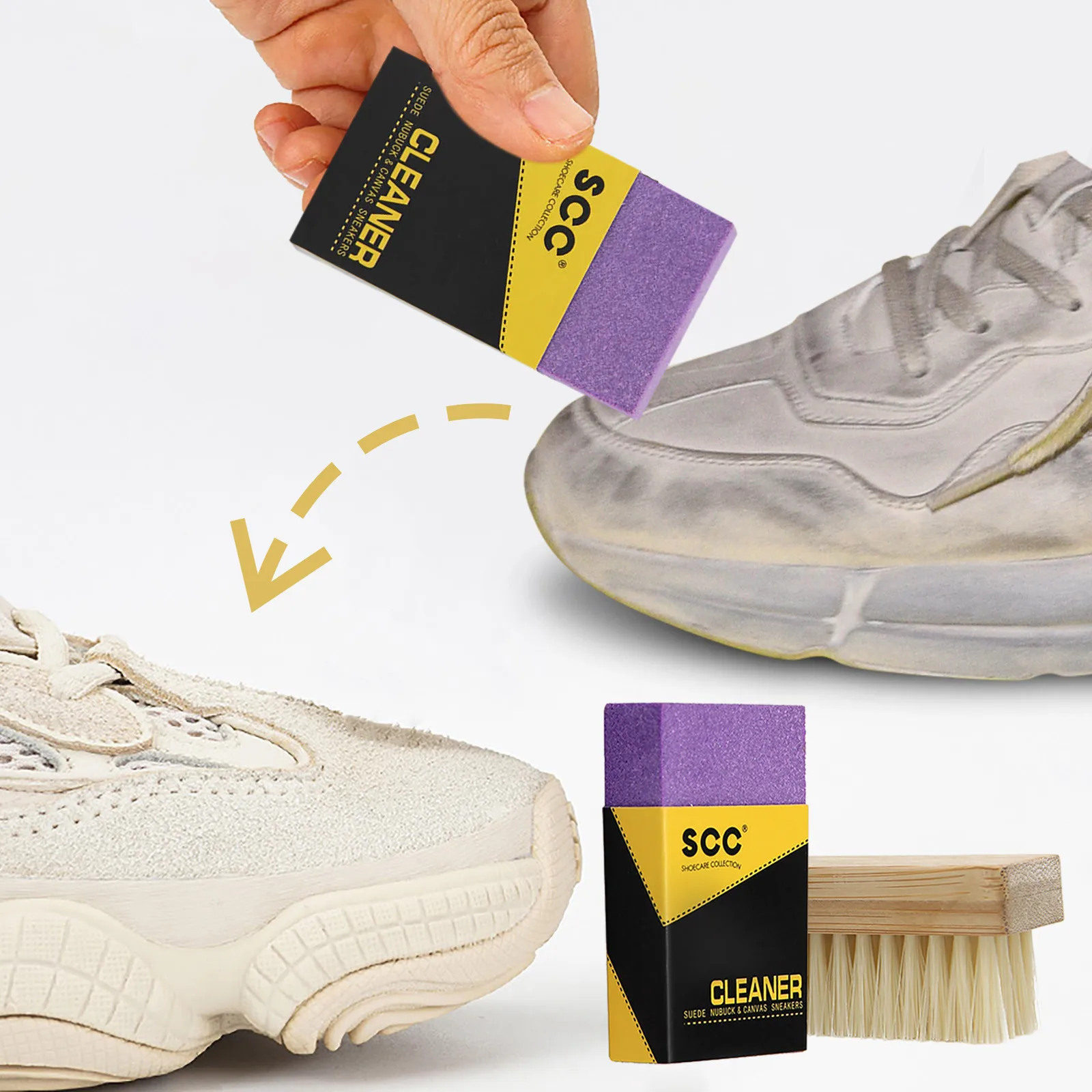 1PC Wipe Stains Suede Wipe Block Frosted Leather Shoes Rubber Shoe Polish Care Rubber Block Snow Boots Leather Shoes Brush 81180 5 da74d