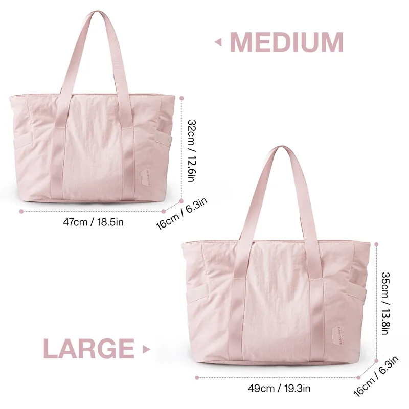 BAGSMART Tote Bag Women Yoga Bag Large Shoulder Sports Bags Top Handle Handbag with Yoga Mat Buckle for Gym Work School