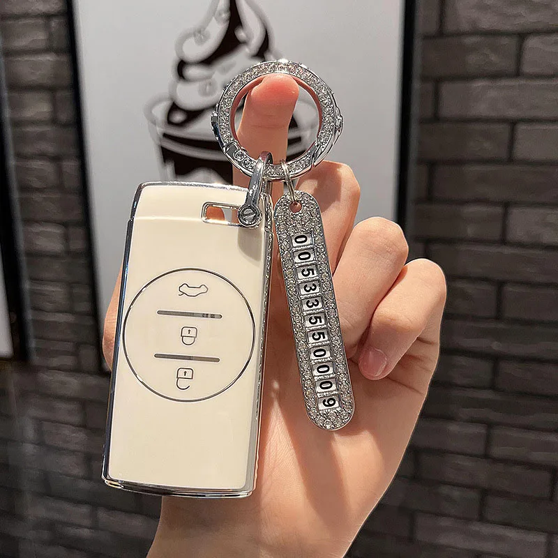 Auto Shell Fob for Chery Tiggo 7 Pro 8 Pro Exeed Tiggo 2 3x Arrizo 5 Pro Gx 5x EQ7 TPU Car Remote Key Case Cover Accessories