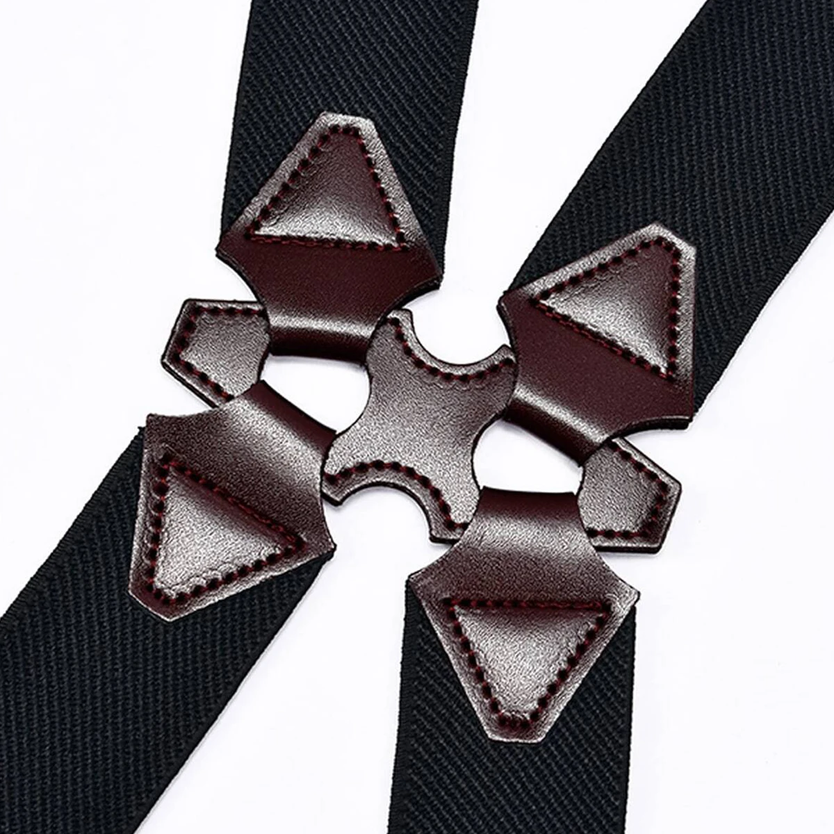 Hip-Clip Suspenders for Men Heavy Duty Big Tall 3.5cm 2 Clips Adjustable Elastic Trouser Braces Strap Belt Gifts for Dad Husband