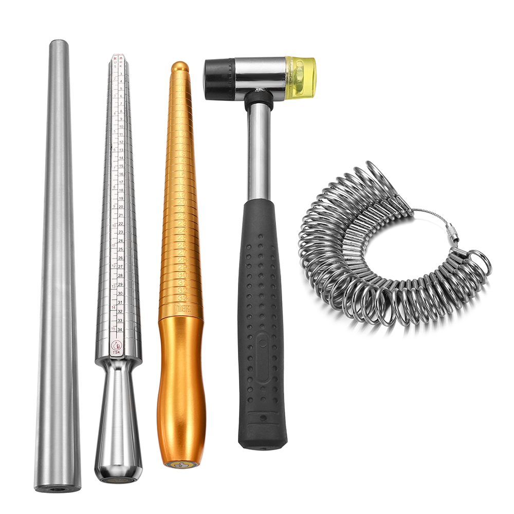 Finger Sizes Measuring Equipment Metal Stick Ring Sizer Ring Stick Enlarger Mandrel Gauge Tools For Jewelry Making Supplies