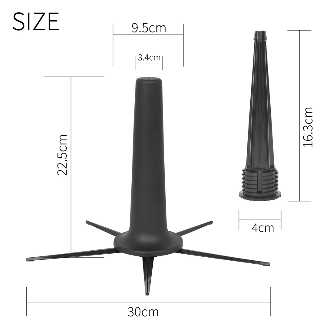 Soprano Saxophone Stand with Five Legs Portable Foldable Saxophone Bracket Woodwind Instrument Sax Accessories