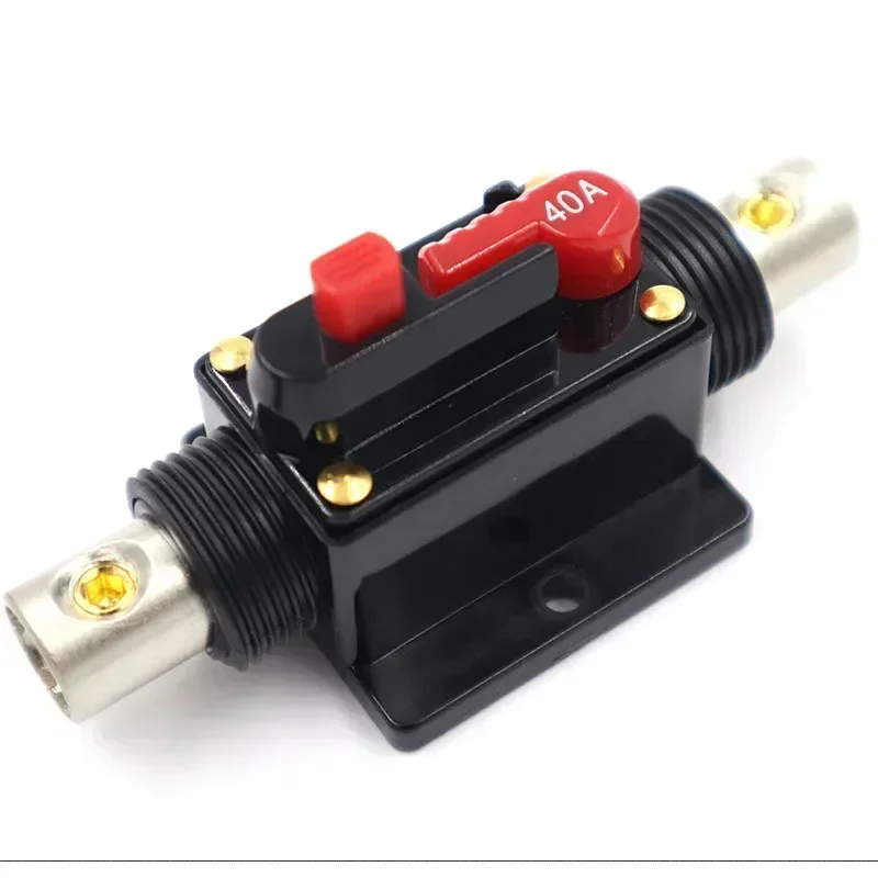 12V - 48V Car Truck Circuit Breaker Self-recovery 20A 30A 40A 50A 60A 80A 100A 125A 150A Auto Audio Fuse Holder Power Insurance