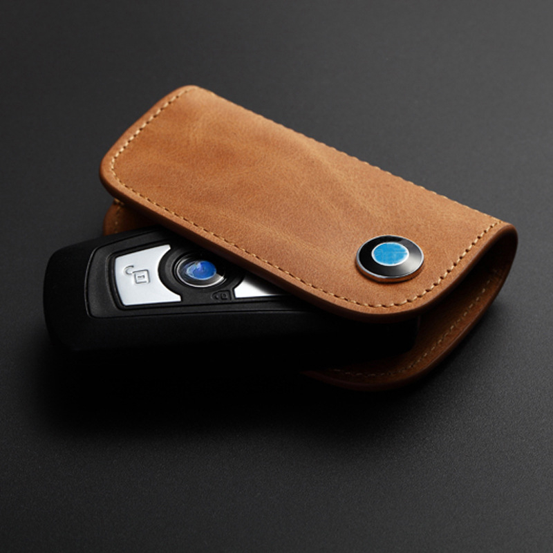 Car Key Case Genuine Leather for Bmw E92 X3 E83 E91 M4 F40 X5 E70 X7 X4 G05 G30 Serie 1 X1 U11 F34 Keychain Vehicles Keys Holder