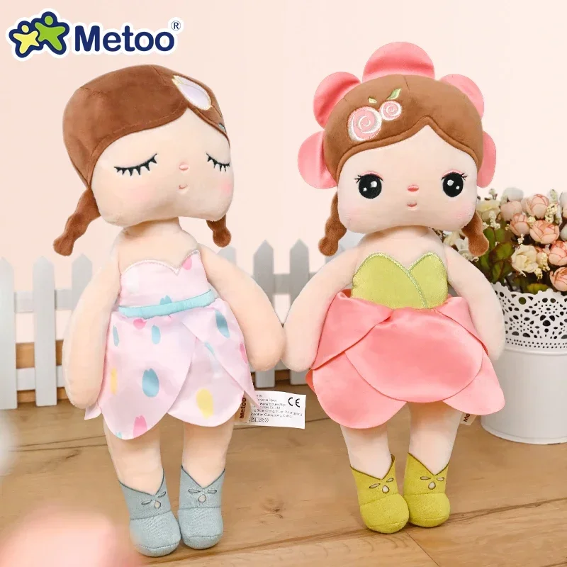 Kids Toys Original Metoo 33cm Angela Doll Kawaii Plush Toy Rose Fairy Soft Plush Doll Gift For Boys And Girls