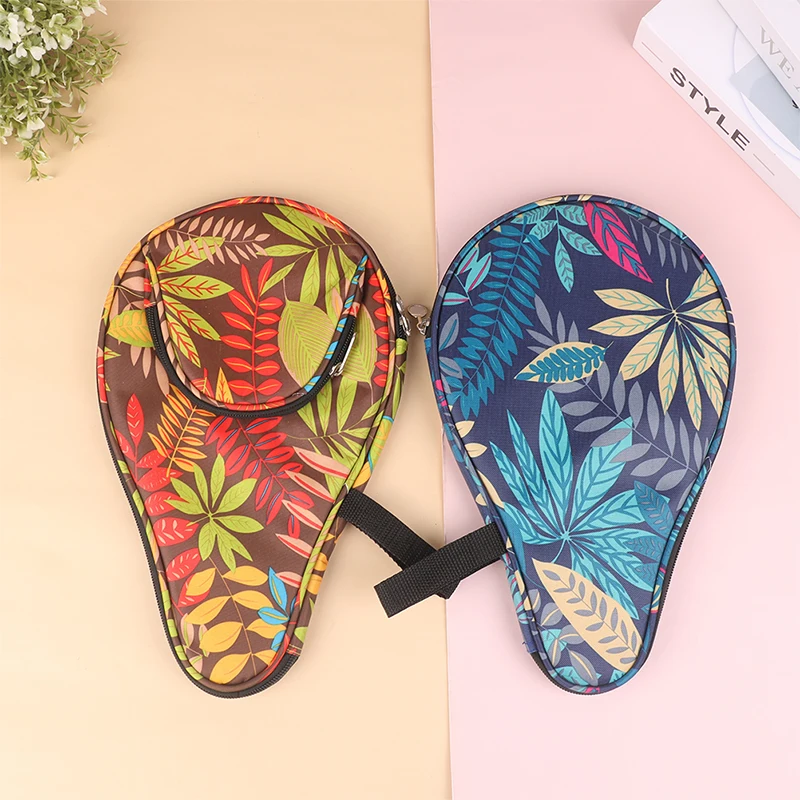 1Pc Table Tennis Racket Bag Wear-Resistant Gourd Racquet Pingpong Paddles Bag Colorful Table Tennis Racket Case Paddle Pouch