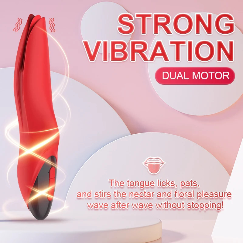 Powerful Clitoris vibrator Nipple Clit suction cup stimulator oral cat licking oral sex tongue vibrator adult sex toy 240516