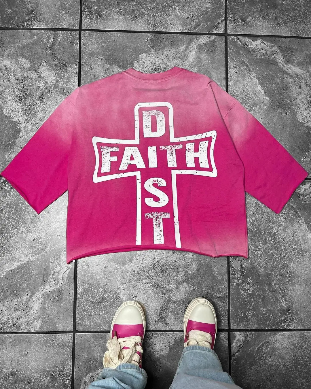 Harajuku Summer Text Print Red Pure Cotton Tshirt Plus Size Loose Street Rock Round Neck Short Sleeve Y2K Top 240518