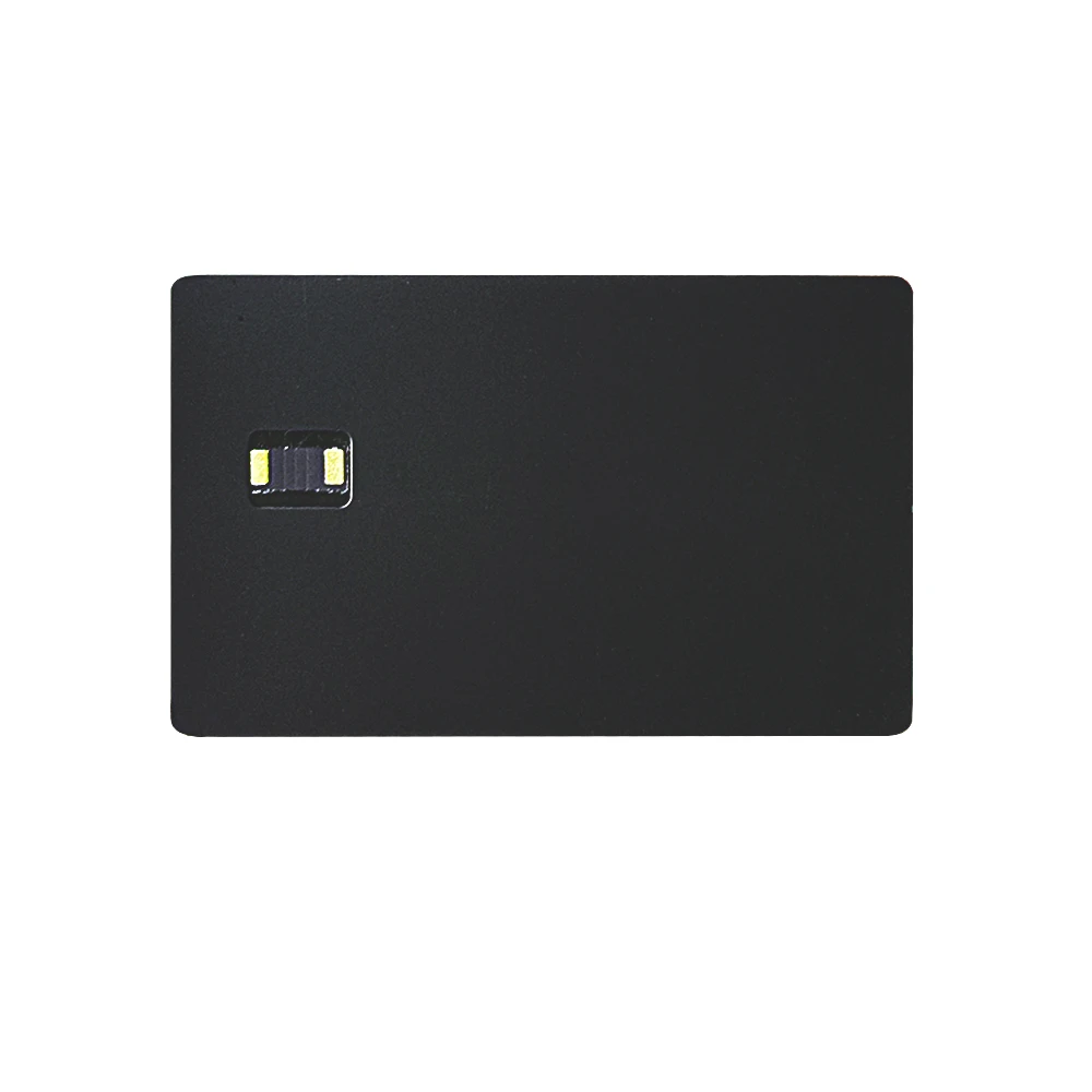 Dual Interface Nfc Metal Card 4442 Chip Card Slot Hico Strip and Signature Bar With Antenna Build-in Gift Card