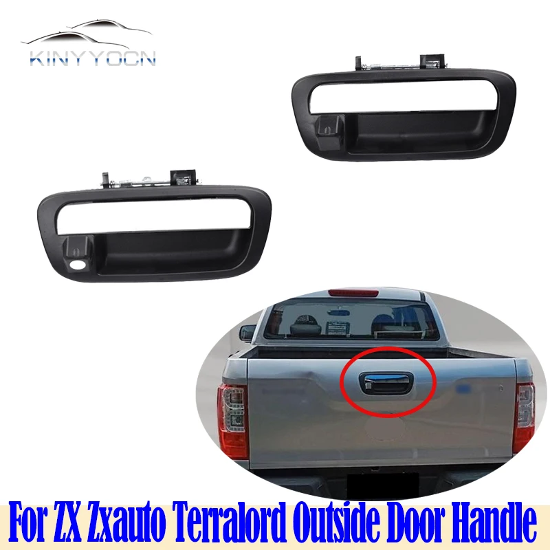 For ZX Zxauto Terralord Outside Car Door Pull Cover Opening Handle Lid Doorknob Chrome Cap Hood Shell