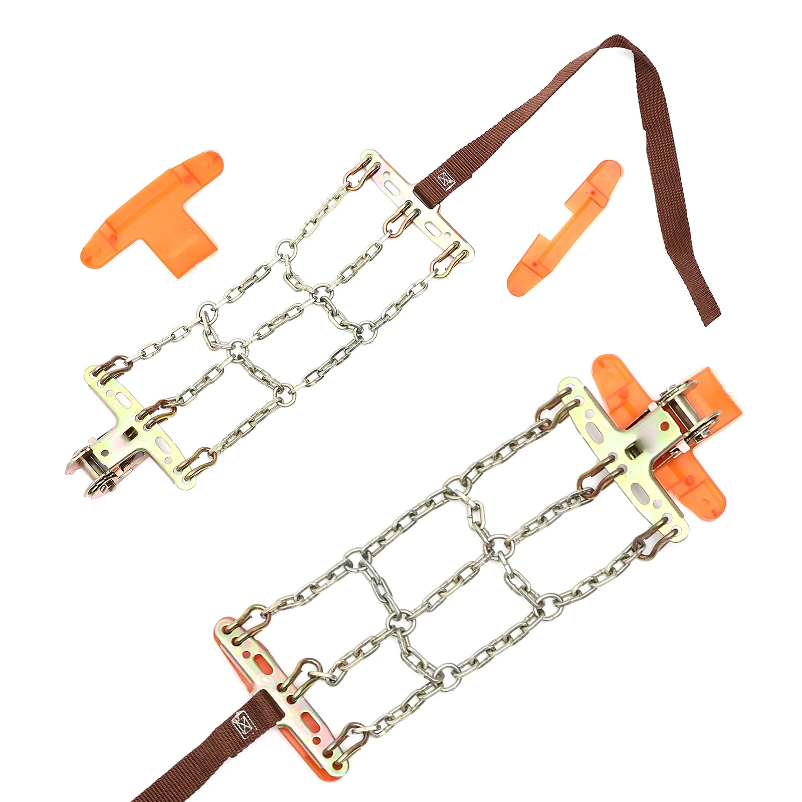 2pcs Car Tyre Snow Chains Snow Roadway Safety Anti-skid Chains Safety Tire Chain