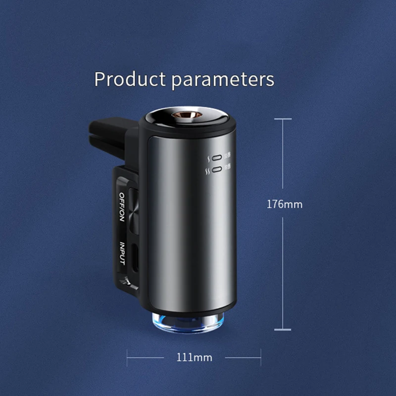 Auto Electric Air Diffuser Aroma Car Air Vent Humidifier Mist Aromatherapy Car Air Freshener Perfume Fragrance Car Accessories