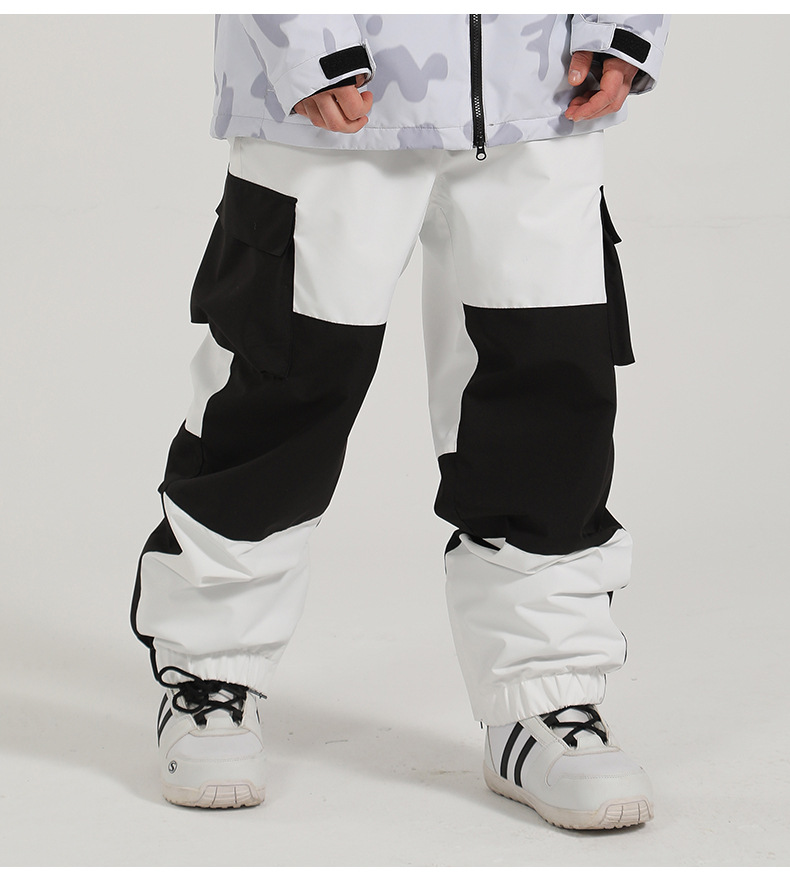 Gsou-Snow Ski Pant for Men and Women, Snowboard Trouser, Windproof, Waterproof, Unisex, Warm, Outdoor Sport Wear, Mountain Skiin