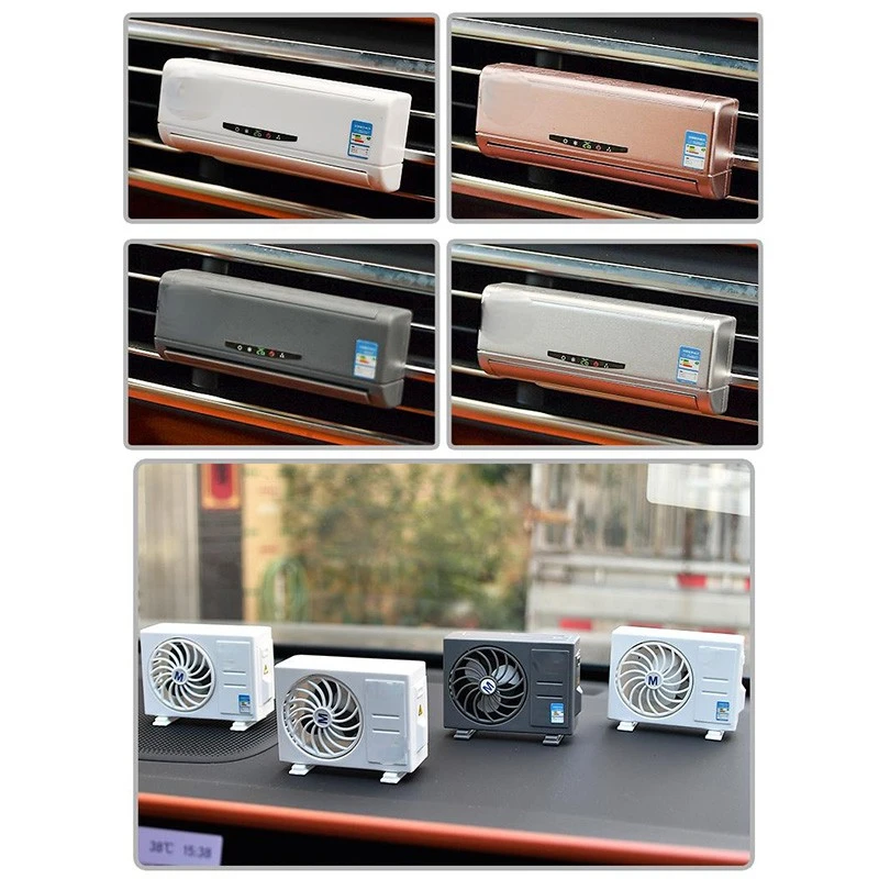 Solar Car Air Freshener Mini Air Conditioning Decorative Aromatherapy Machine Lasting Fragrance Decorative Perfume Decoration