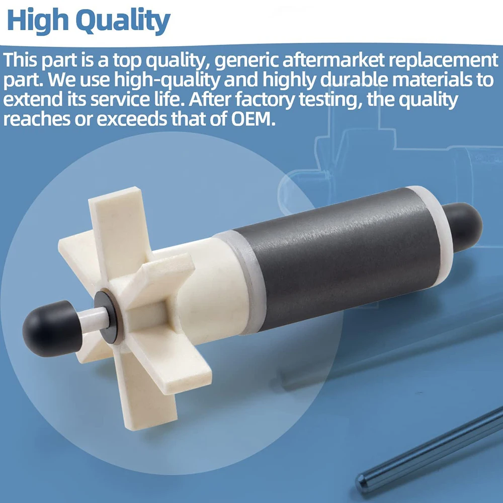 Hot Tub Pump Rotor Impeller Compatible For Coleman for SaluSpa for Lay-Z-Spa #P4071 58113 E02 Impeller with Ceramic Shaft