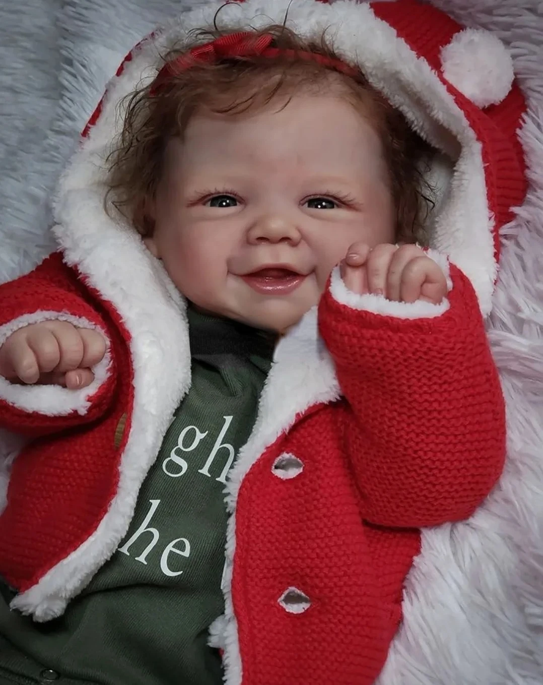 18 Inch Full Body Soft Silicone Bebe Reborn Girl Doll Vivienne Handmade Lifelike Newborn Baby Doll With Cute Skirt
