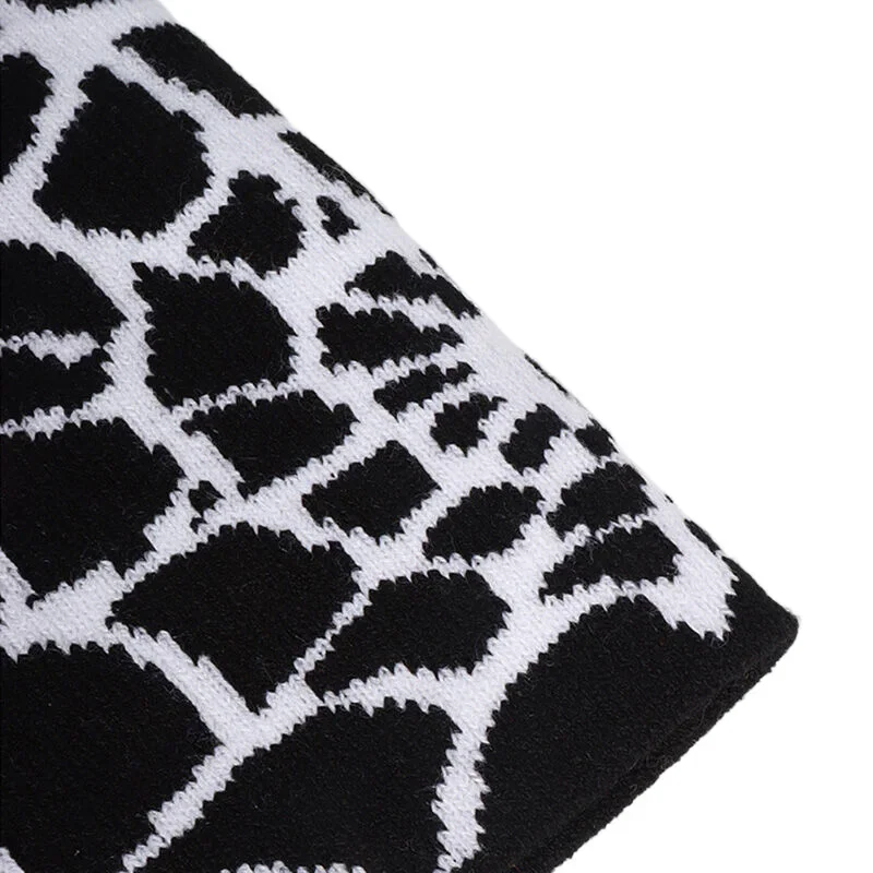 Autumn Winter Unisex Y2k Spider Web Beanies Women Men's White Black Acrylic Knitted Hats Streetwear