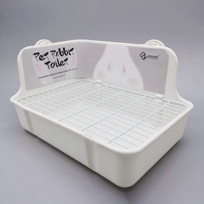 Potty Trainer Corner Litter Box Pet Pan Bedding for Small Animal Rabbit Hamster Guinea Pig Ferret Gerbil Chinchilla