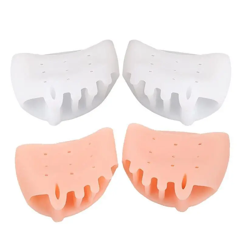 2pcs Silicone Toe Separator Bunions Toe Corrector Valgus for Toe Finger Separator Hallux Valgus Corrector Pain Relief Foot Care