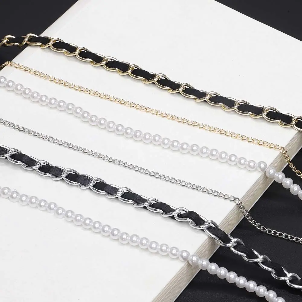 Pearl Leather Glasses Chain Trending Luxury Glasses Holder Lanyard Straps Neck Chain
