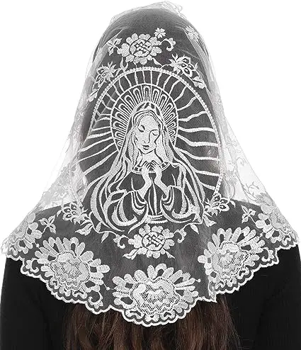 Spanish Style Lace Mantilla Women Head Covering Church Catholic Veil