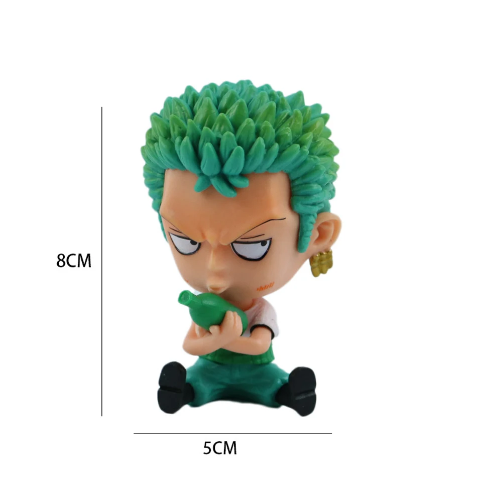 One Piece Luffy Anime Figure Zoro Sanji Robin Nami Brook Decor Figures Ace Collectible Decor PVC Model Toy Kids Christmas Gift