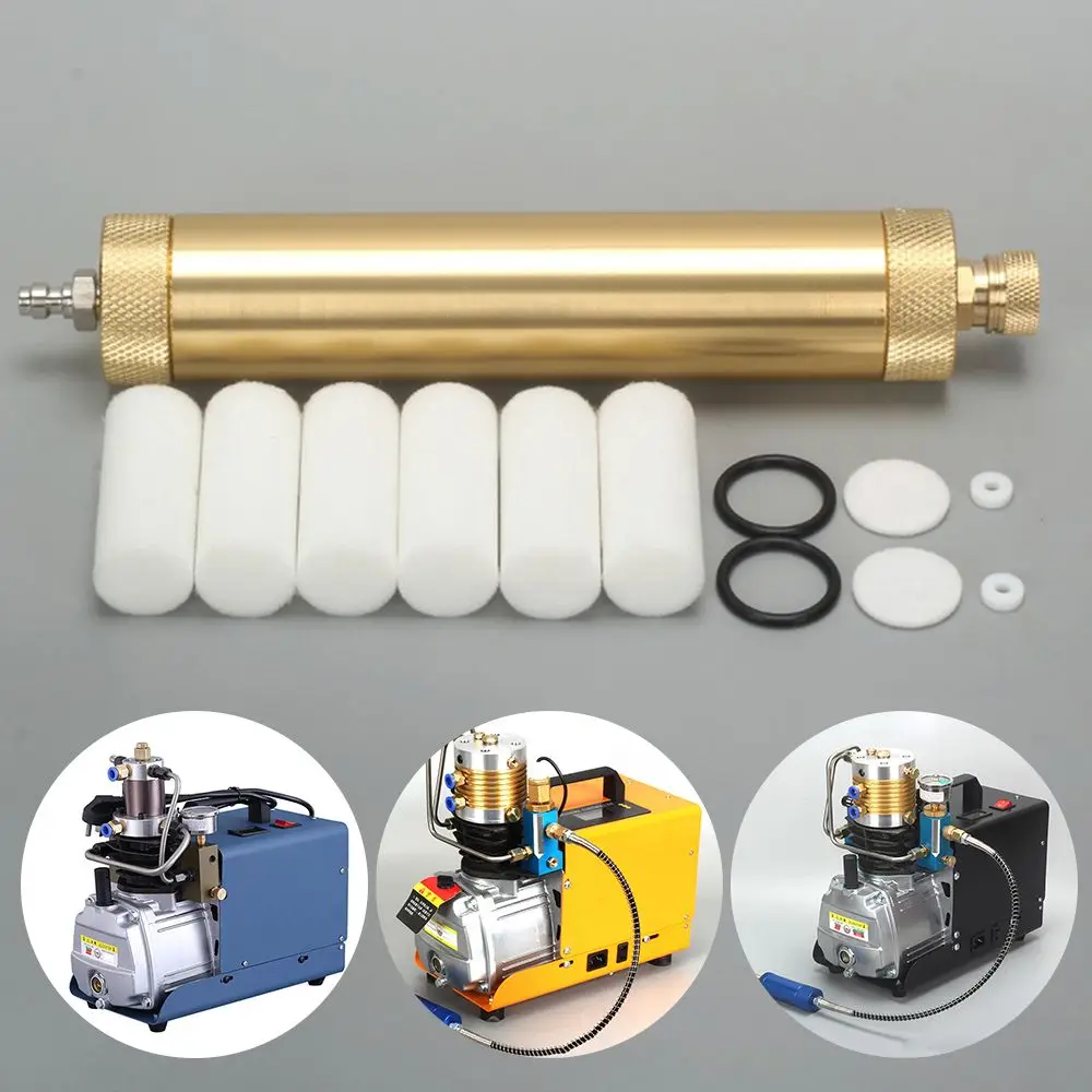 PCP Air Compressor Oil Water Separator Filter High-Pressure Air Pump Simple Refill Oil-Water Separator Pressure Diving Separator