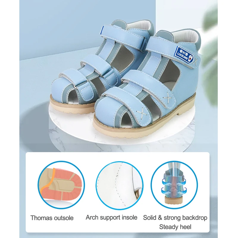 Children Girls Shoes Summer 2021 Kids Sandals Boys Orthopedic Tiptoe Small Sizes 2 3 Years Closed Toe Arch Support Footwear