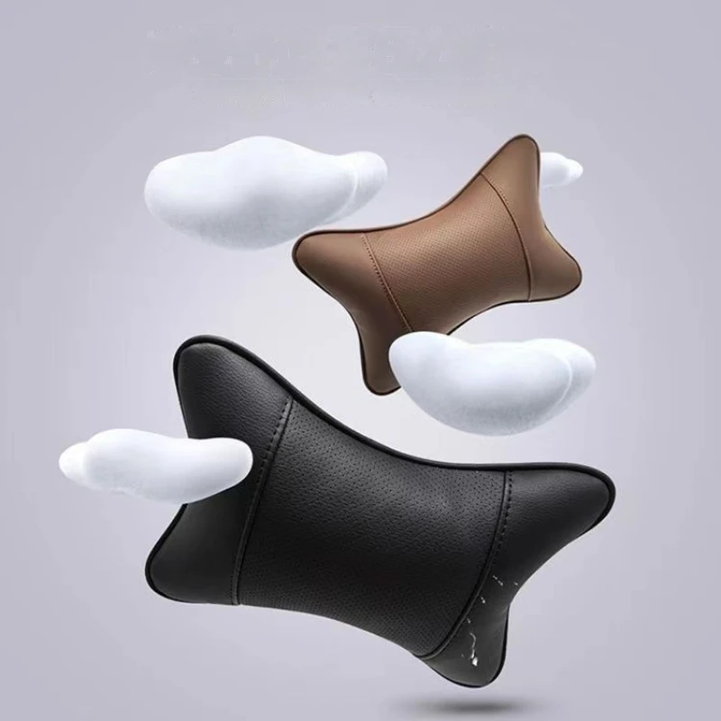 Car Seats Neck Pillow Auto Head Neck Rest Cushions Breathable Relax Neck Support Cervical Headrest Comfortable Soft Car Pillows