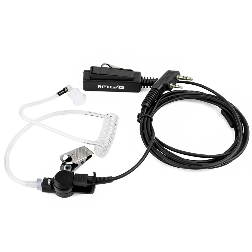 Big Size PTT 2Pin Mic Earpiece Headset For Kenwood H777 RT22 For Baofeng UV5R UV-82 For Quansheng UV K5 K6 Walkie Talkie