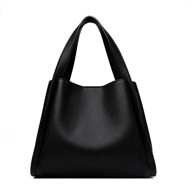 For Women New Soft Leather Designer Tote Bucket Branded Large Handbag Trend Women Simple Bag Female Luxury Shoulder Bags Purses