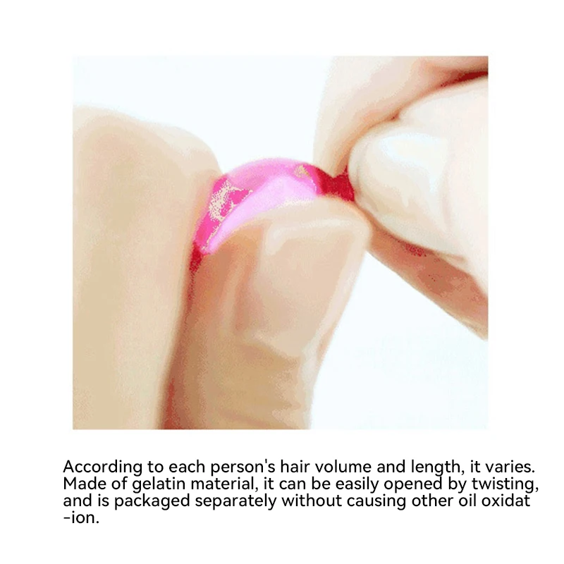 Anti Alopecia Hair Care Essential Oil Capsule Hair Mask Flexibility Smooth Keratin Complex Oil Repair Damage Essence Hair Mask