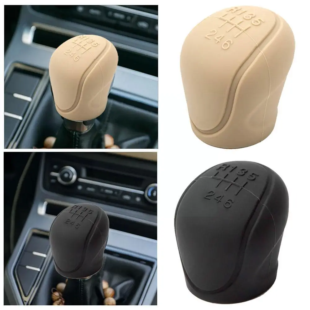 Car Manual Gear Shift Knob Non-Slip Cover Gear Shift Protective Accessories Handle Silicone Covers Interior Anti-slip Grip H3O7