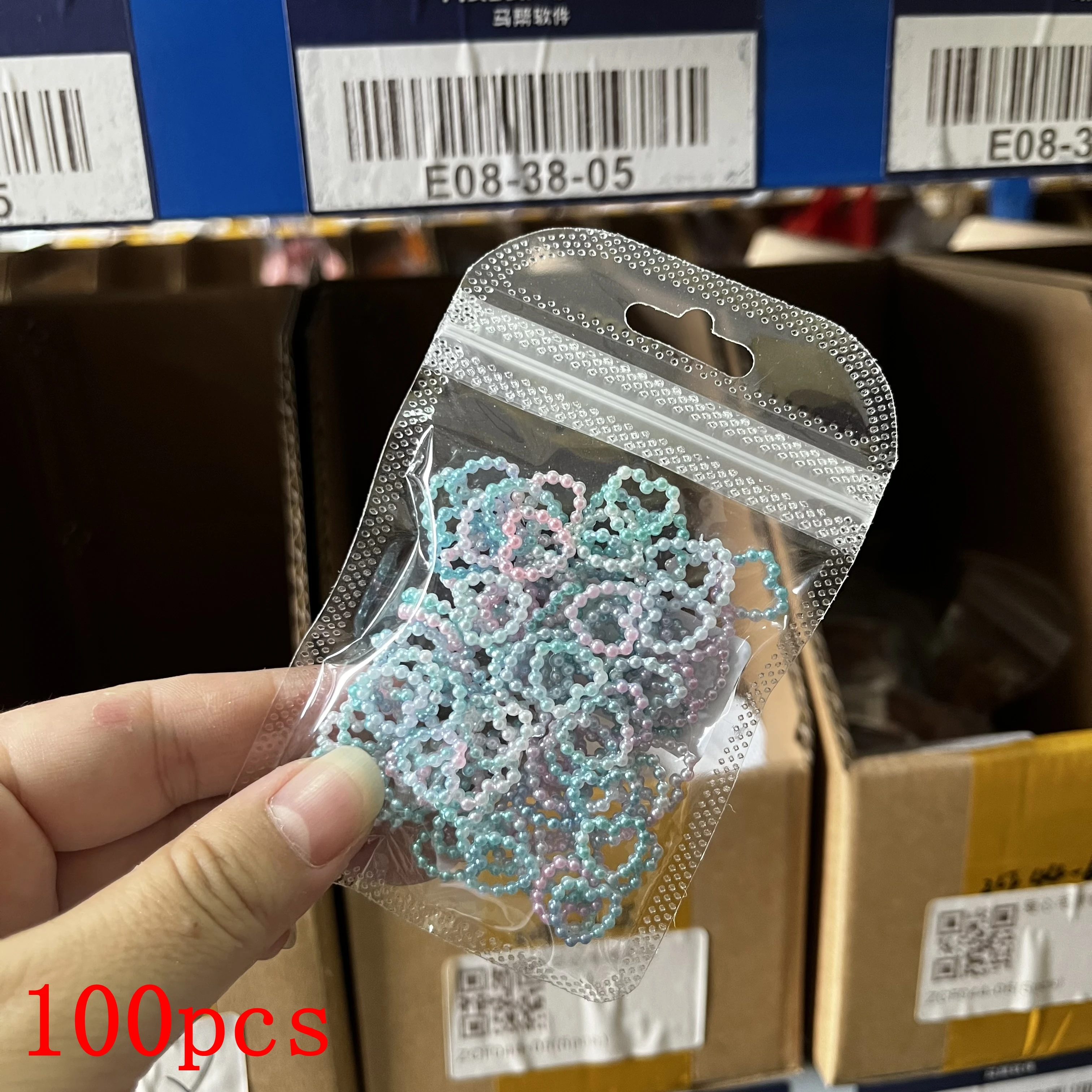 100/50pcs Kawaii Resin Nail Art Charm Rose/Bow/Butterfly/Hollow Love Pearl Rhinestone Jewelry DIY Manicure Professional Supplies
