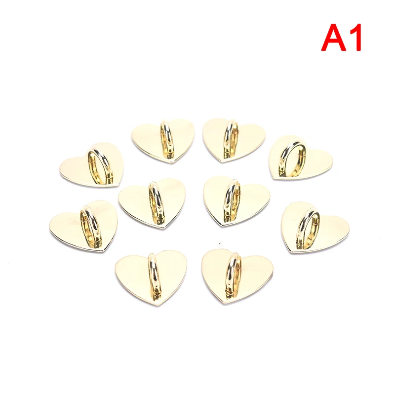 10pcs/lot 25mm Non-detachable Metal Heart O&D Ring Side Clip Buckle Hardware Hook Accessories DIY Arch Bridge Pendant Hanger