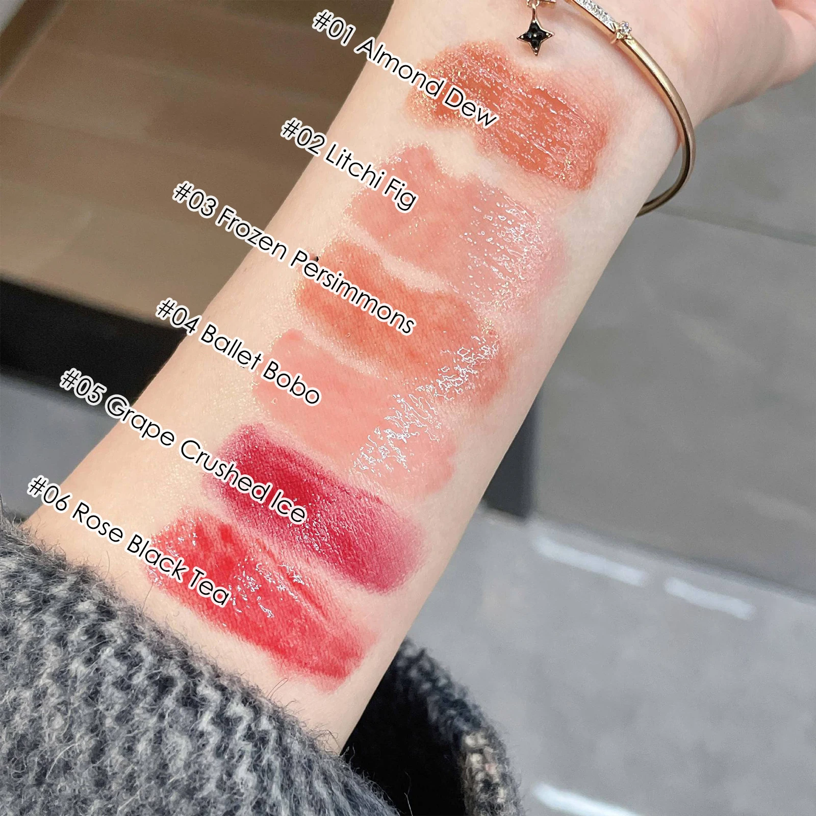 Florette Clear Lip Glaze Flower Love Jelly Mirror Lipstick Waterproof Non-stick Cup Lipstick Transparent Korea Women Lip Makeup e6d29 9cbbc